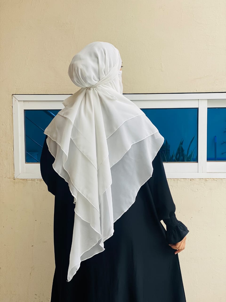 3 Layer Khimar With Nikab