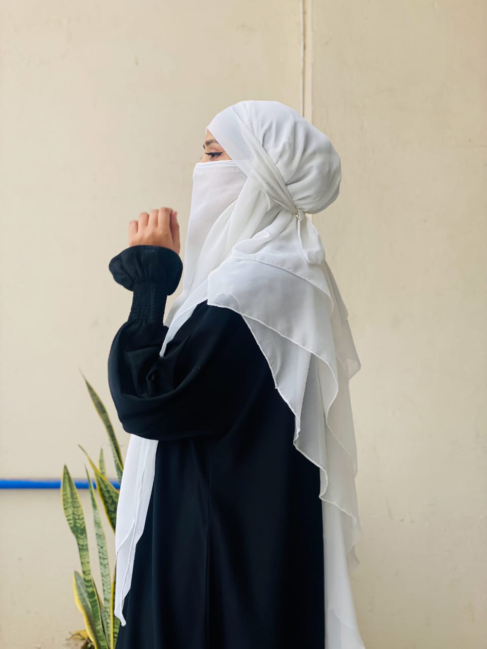 3 Layer Khimar With Nikab