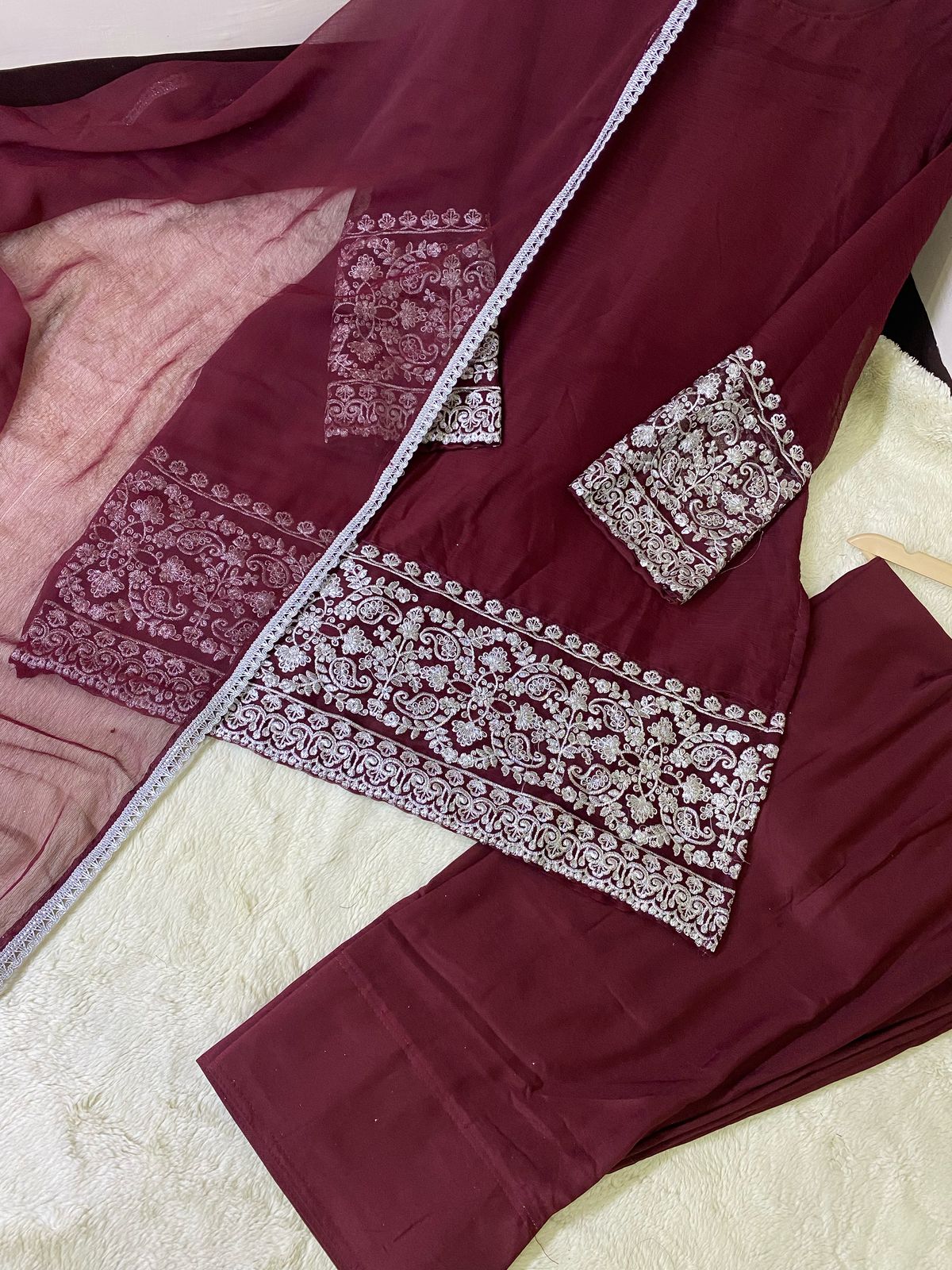 Chiffon Farshi Shalwar