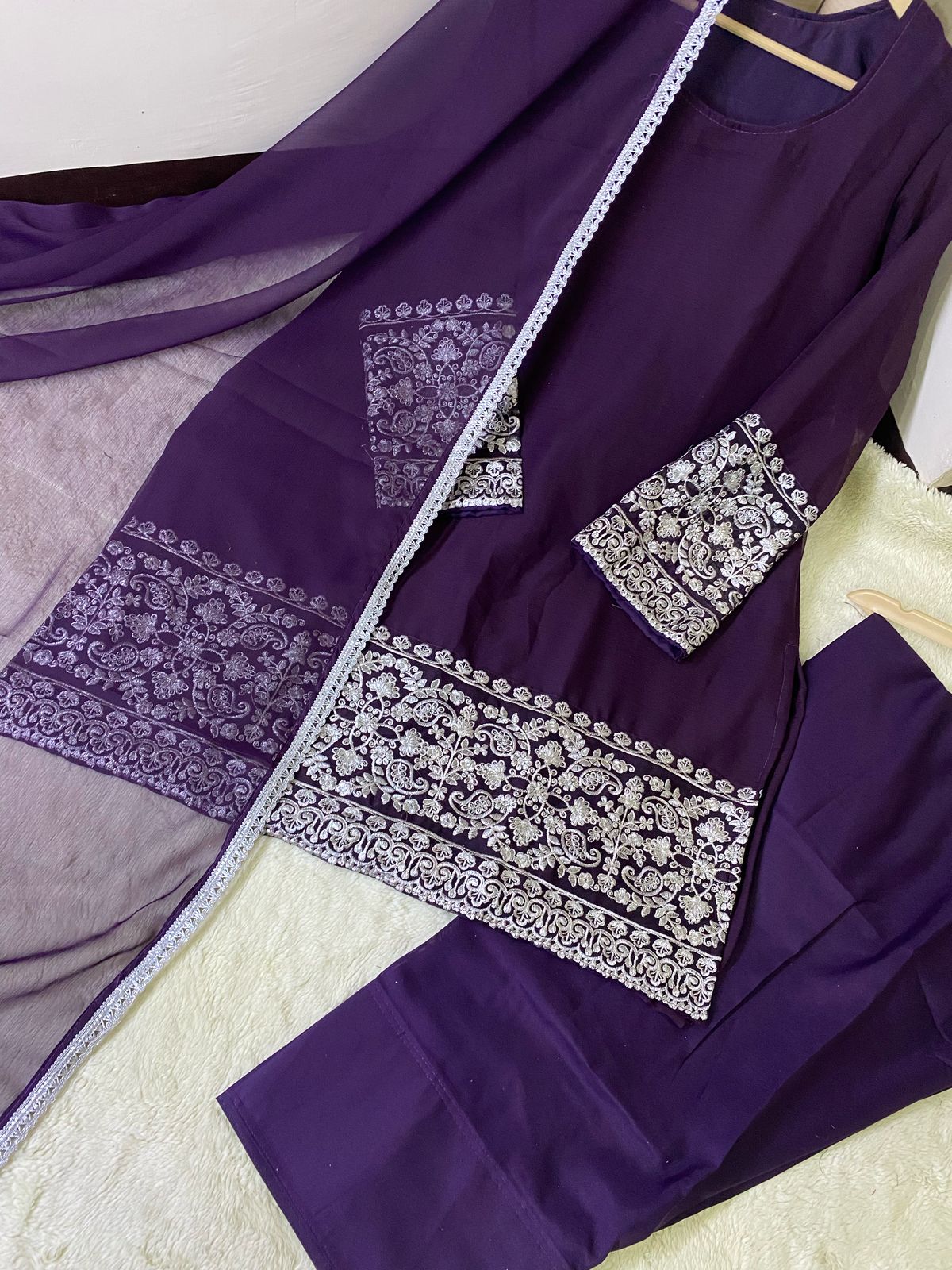 Chiffon Farshi Shalwar