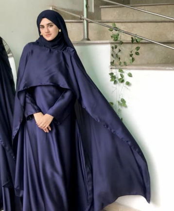 Silk Modest Flora with scarf