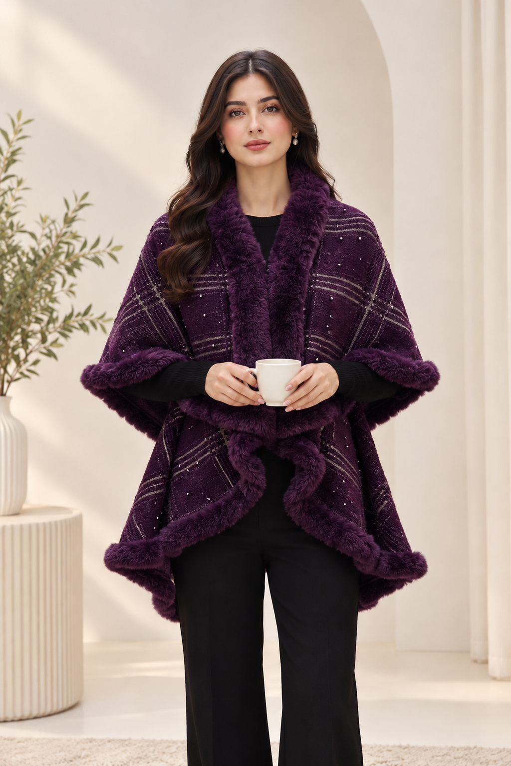 Double Cape Shawl 02
