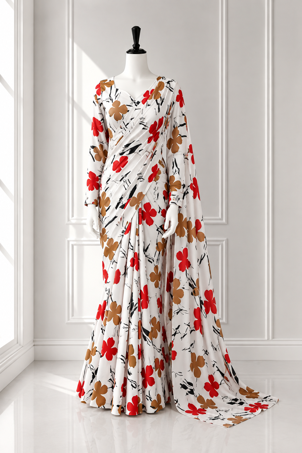 Elegant 2 in 1 Frock Saree