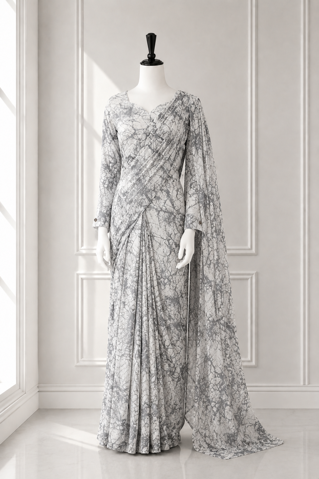 Elegant 2 in 1 Frock Saree
