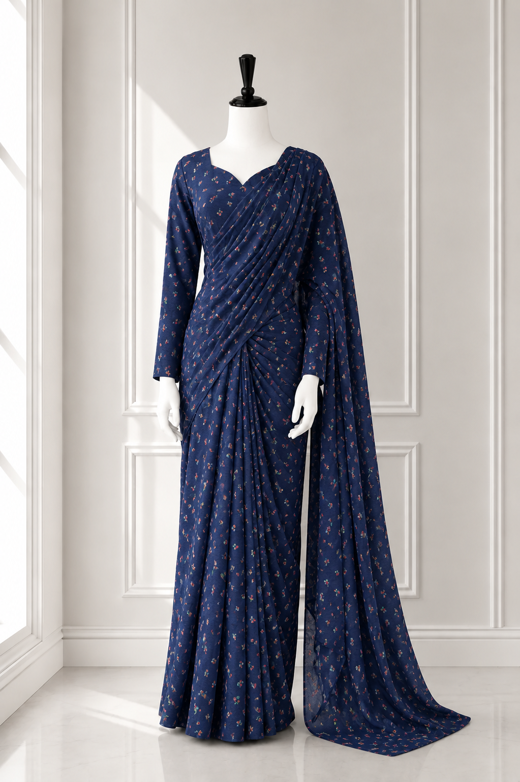 Elegant 2 in 1 Frock Saree