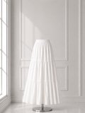 Midnight Bloom Skirt White