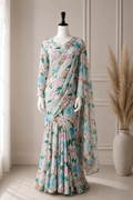 Elegant 2 in 1 Frock Saree