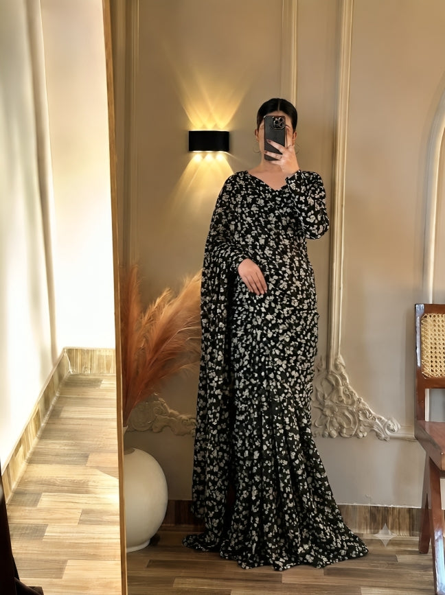Elegant 2 in 1 Frock Saree