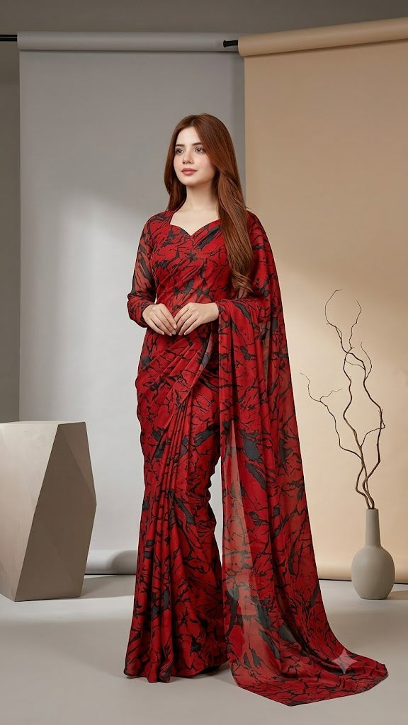 Elegant 2 in 1 Frock Saree