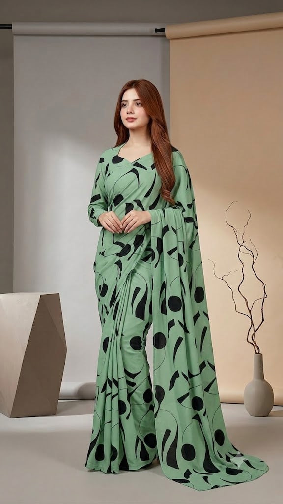 Elegant 2 in 1 Frock Saree