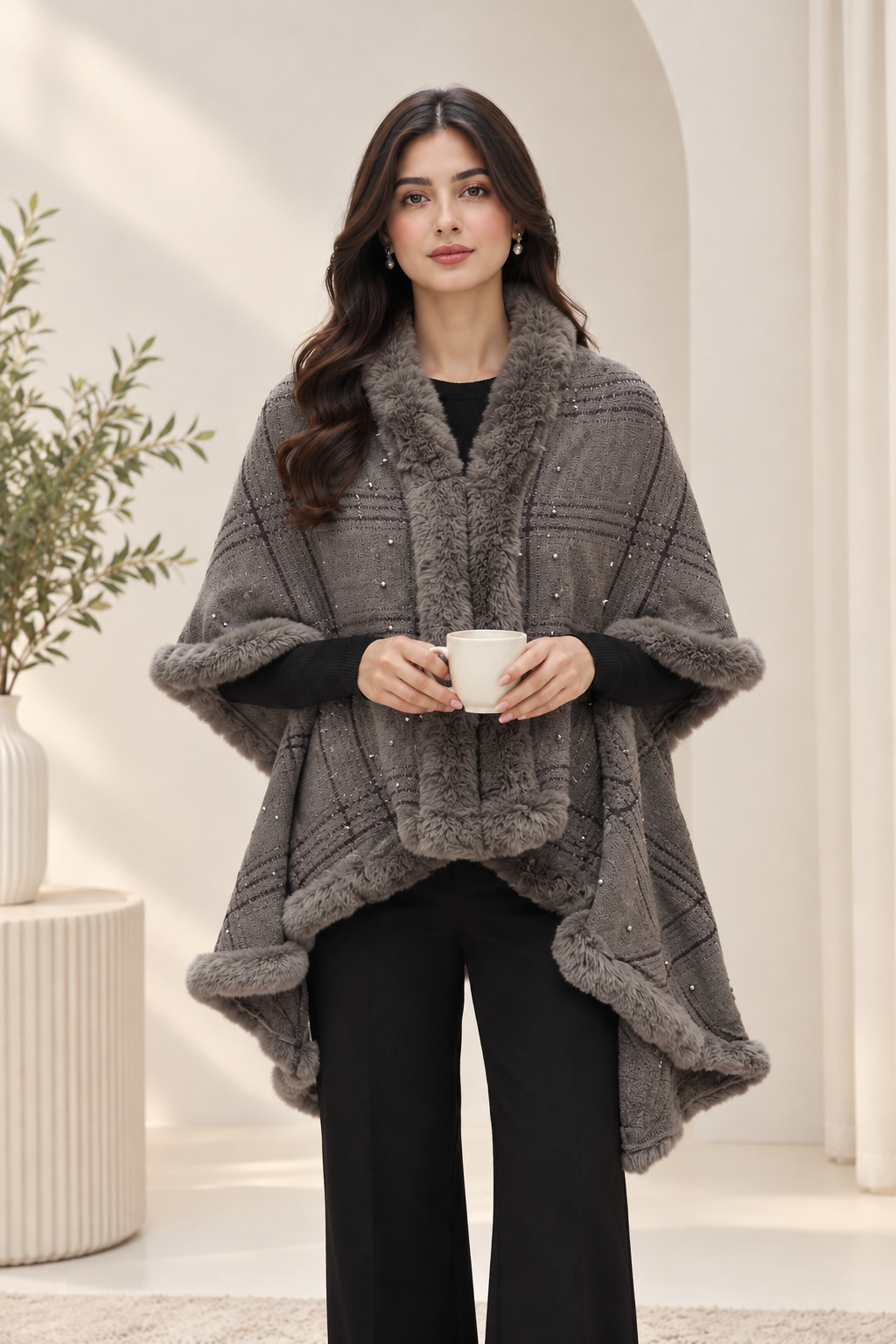 Double Cape Shawl 02