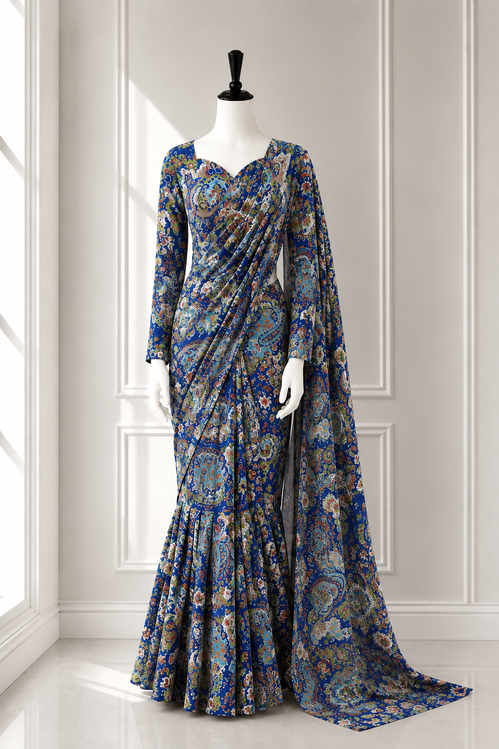 Elegant 2 in 1 Frock Saree