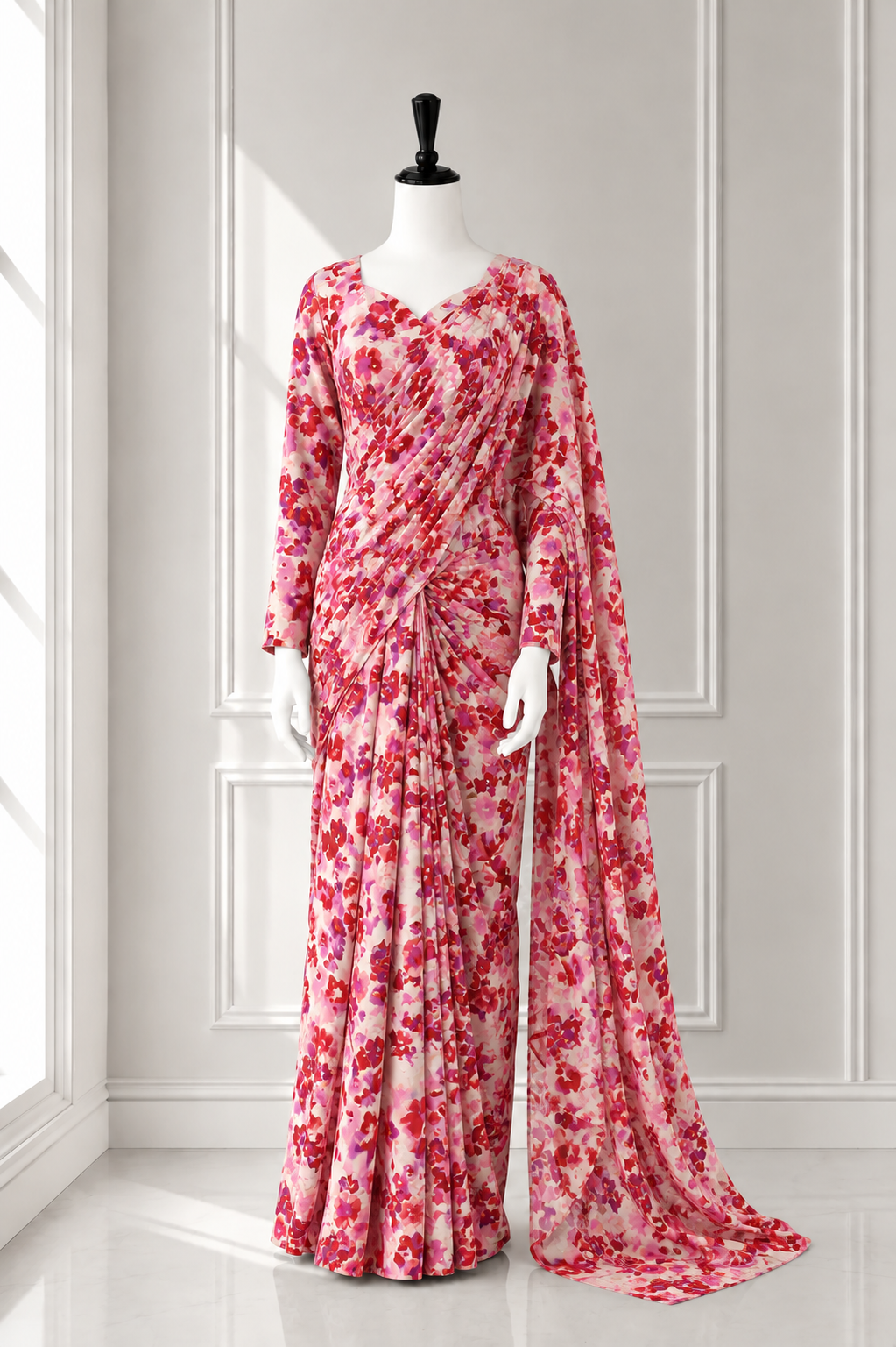 Elegant 2 in 1 Frock Saree