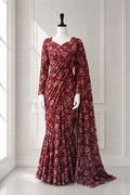 Elegant 2 in 1 Frock Saree