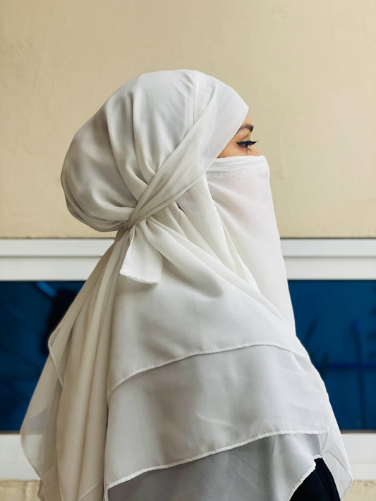 3 Layer Khimar With Nikab