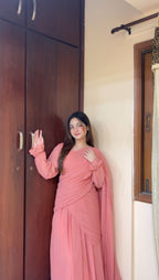 Elegant 2 in 1 Saree