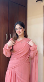 Elegant 2 in 1 Saree