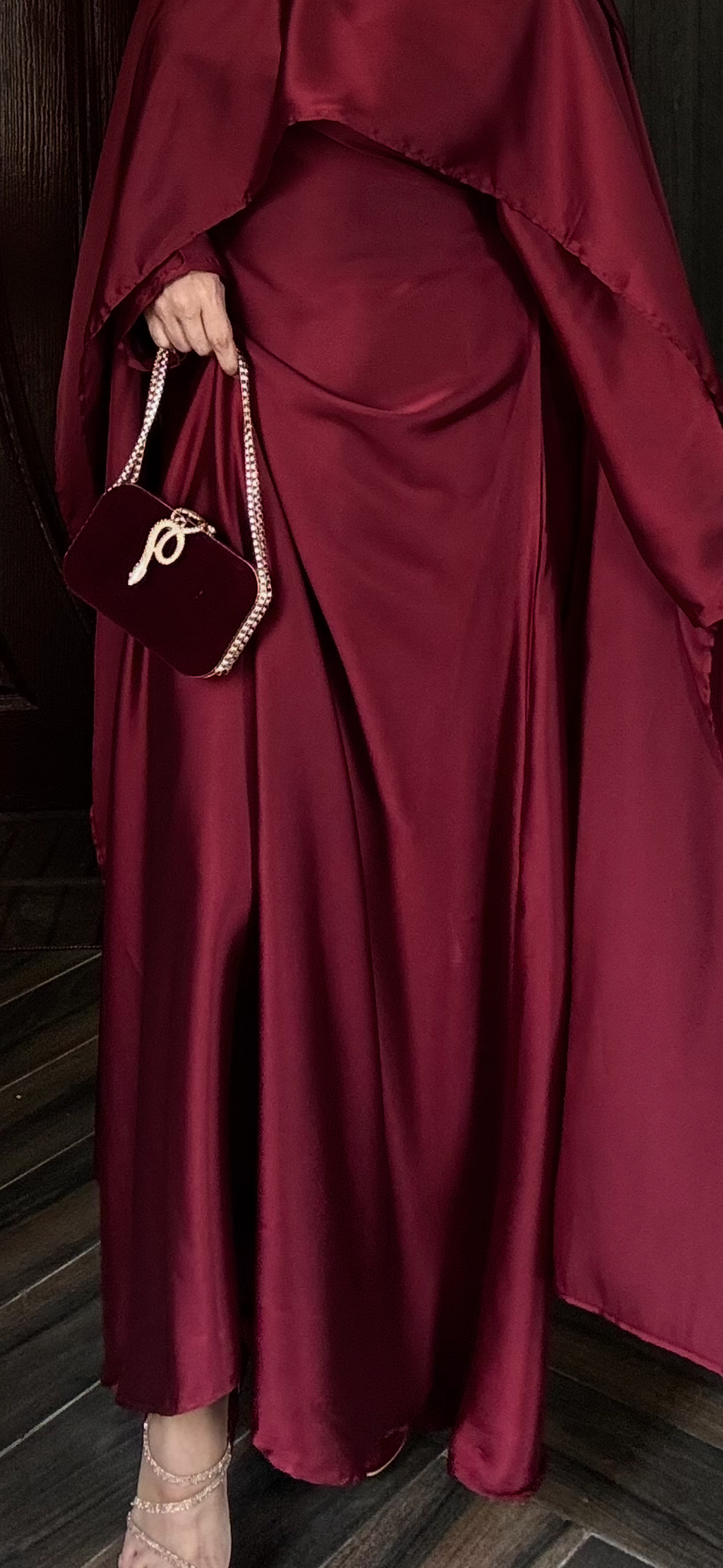 Silk Modest Flora with scarf