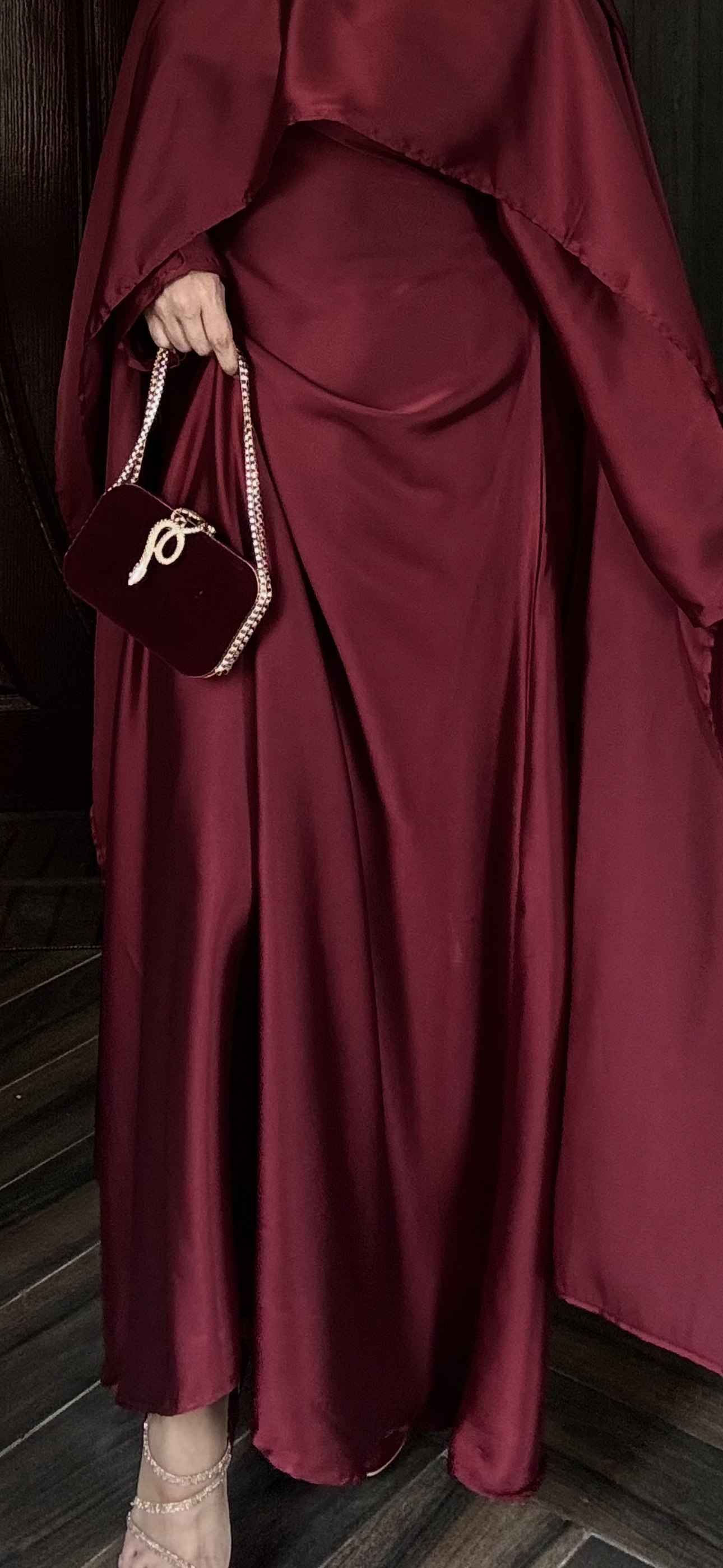 Silk Modest Flora with scarf