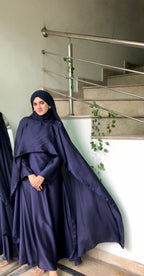 Silk Modest Flora with scarf