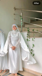 Silk Modest Flora with scarf