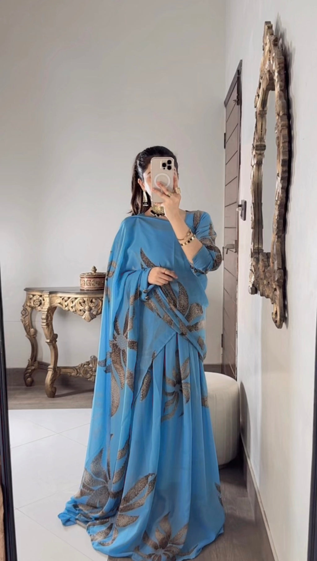 Elegant 2 in 1 Saree