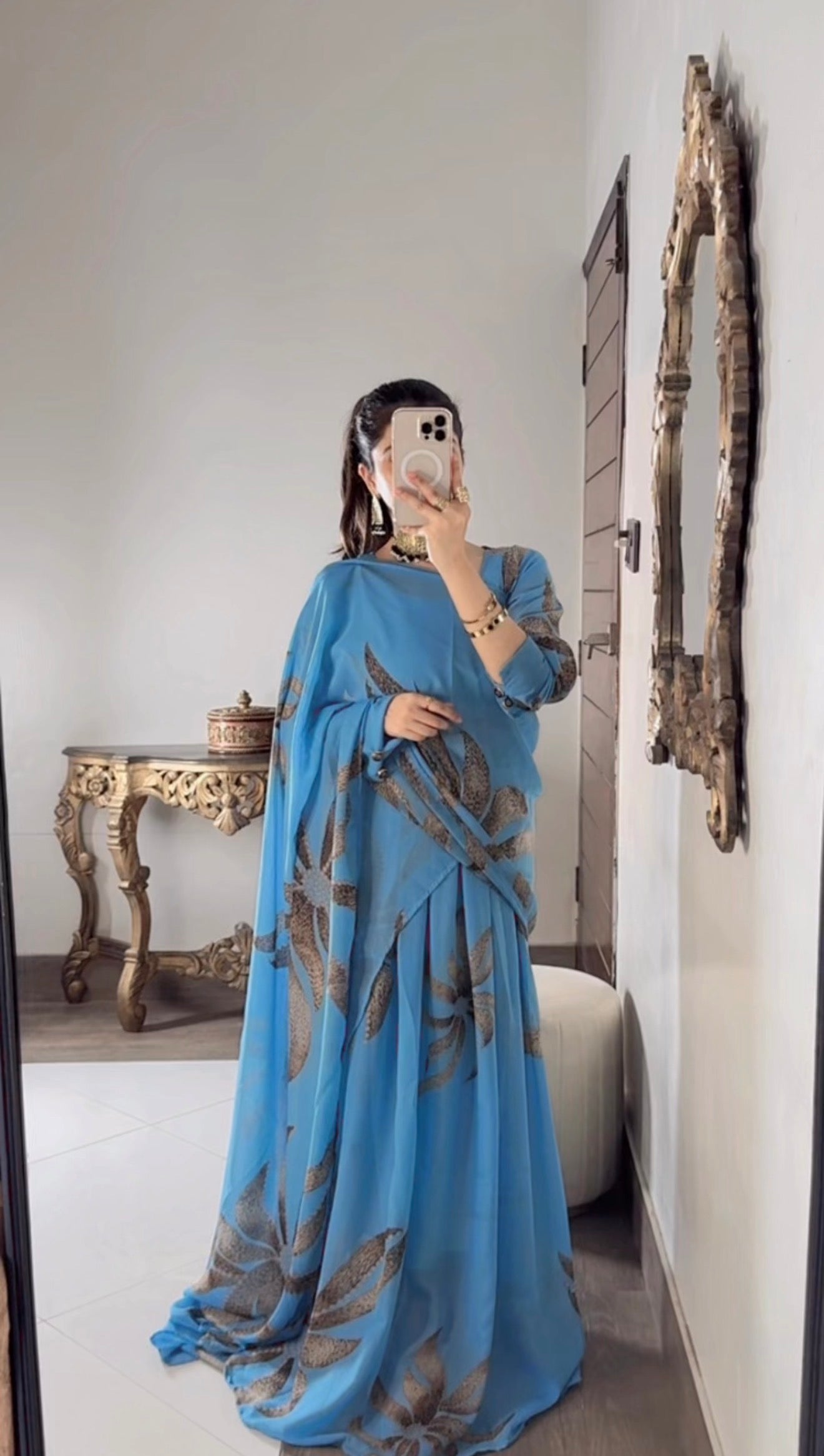 Elegant 2 in 1 Saree