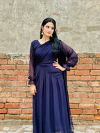 Elegant 2 in 1 Frock Saree