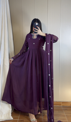 Noor-e-Shab Embroidered 3 Piece Frock