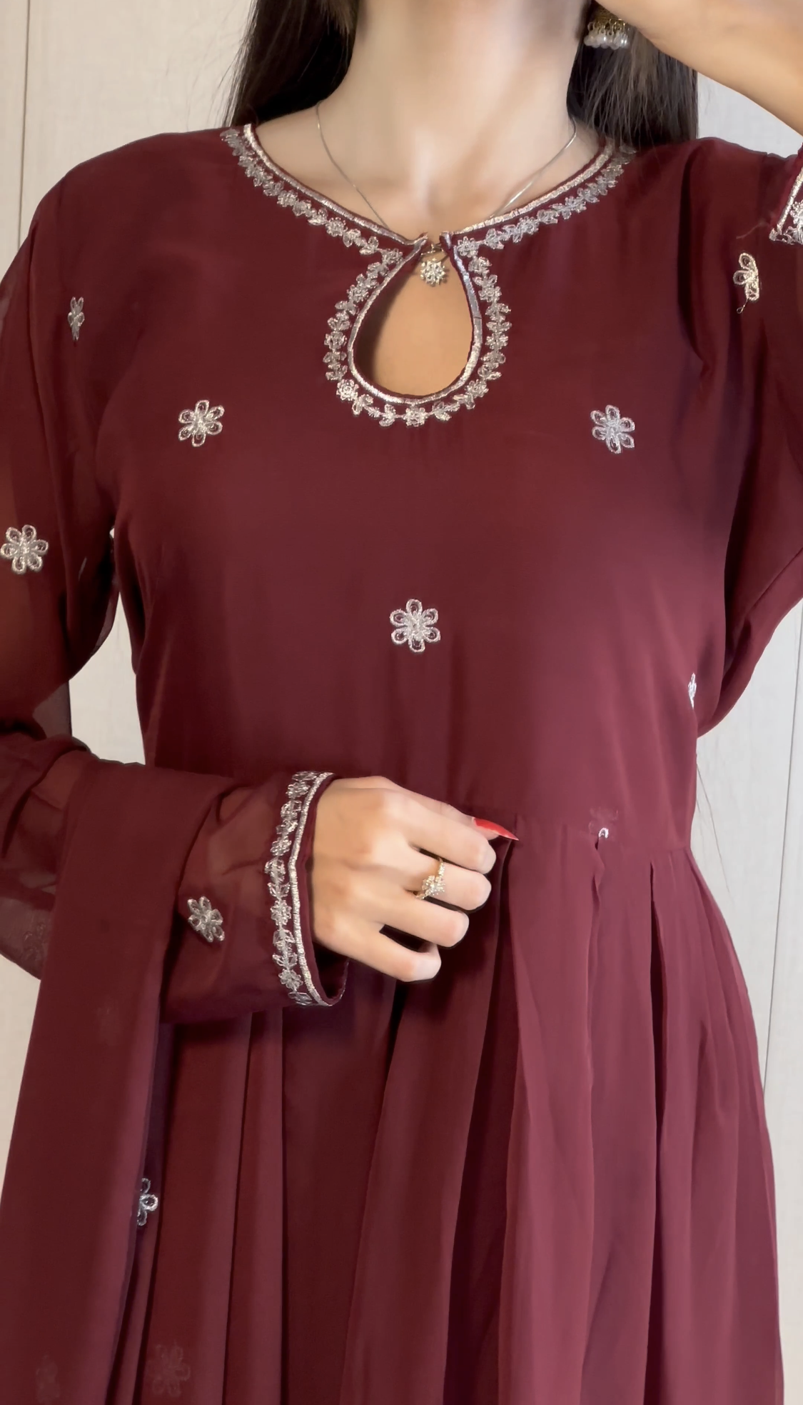 Noor-e-Shab Embroidered 3 Piece Frock