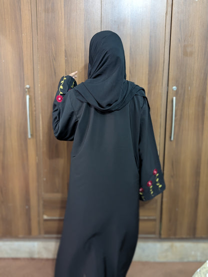 Sleeves Embroidered Abaya