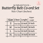 Butterfly Belt Co-ord Set