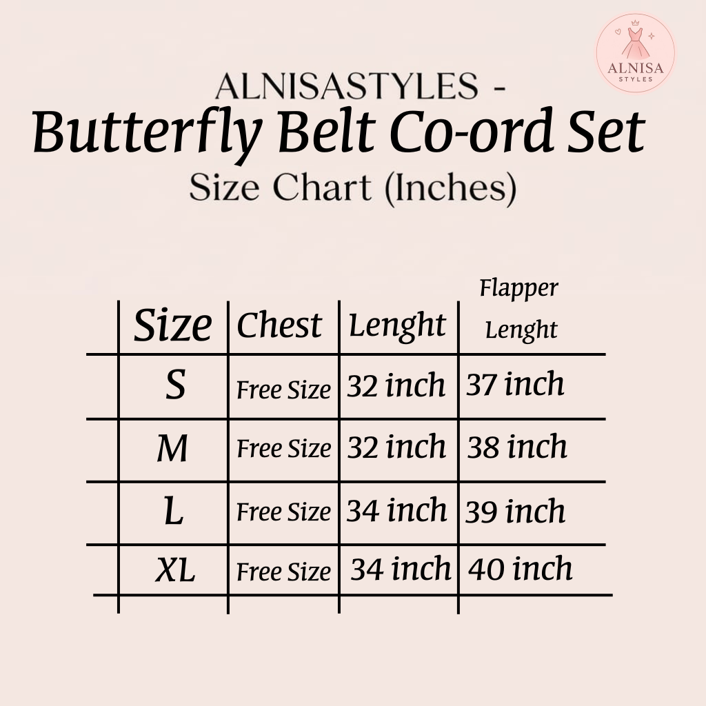 Butterfly Belt Co-ord Set