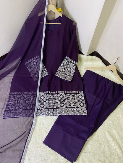 Chiffon Farshi Shalwar