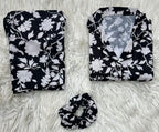 ✨ Printed Pajama Shirt Set with Matching Scrunchies! ✨