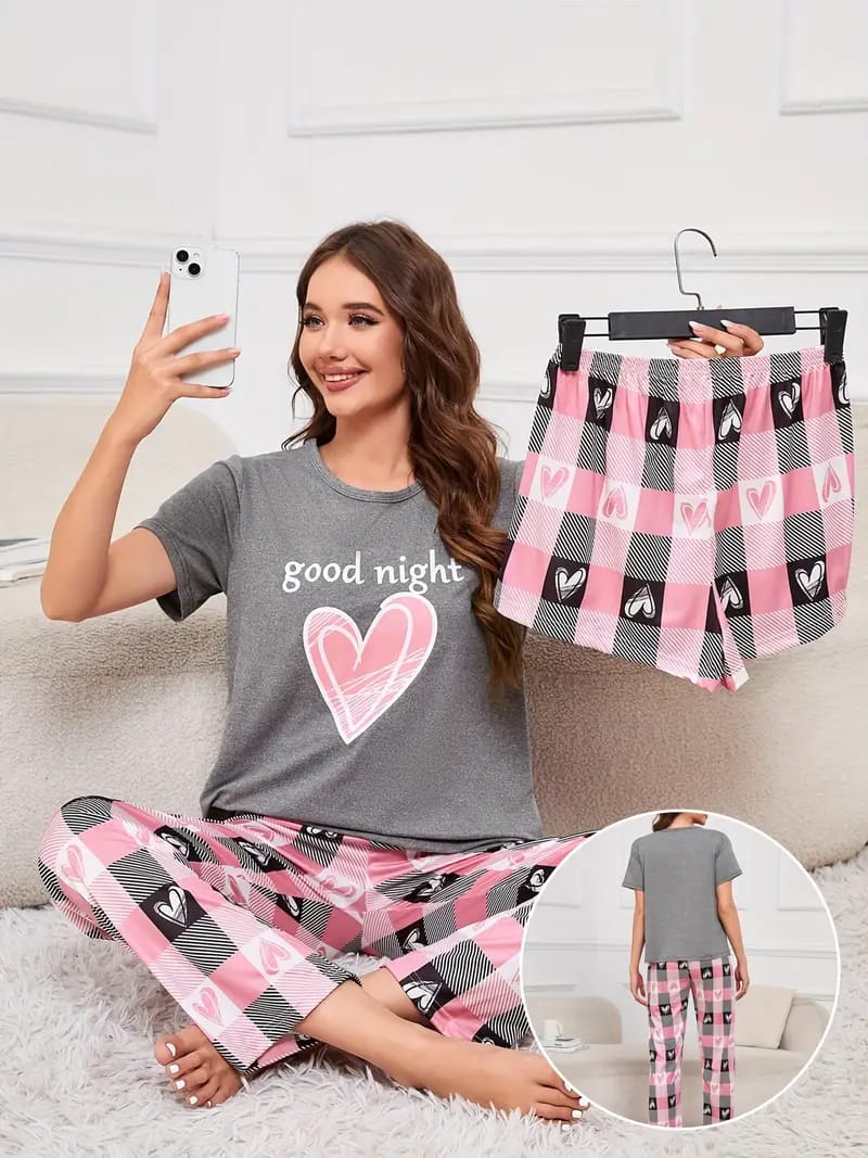 3-Piece Night Suit Set – Comfort Meets Style