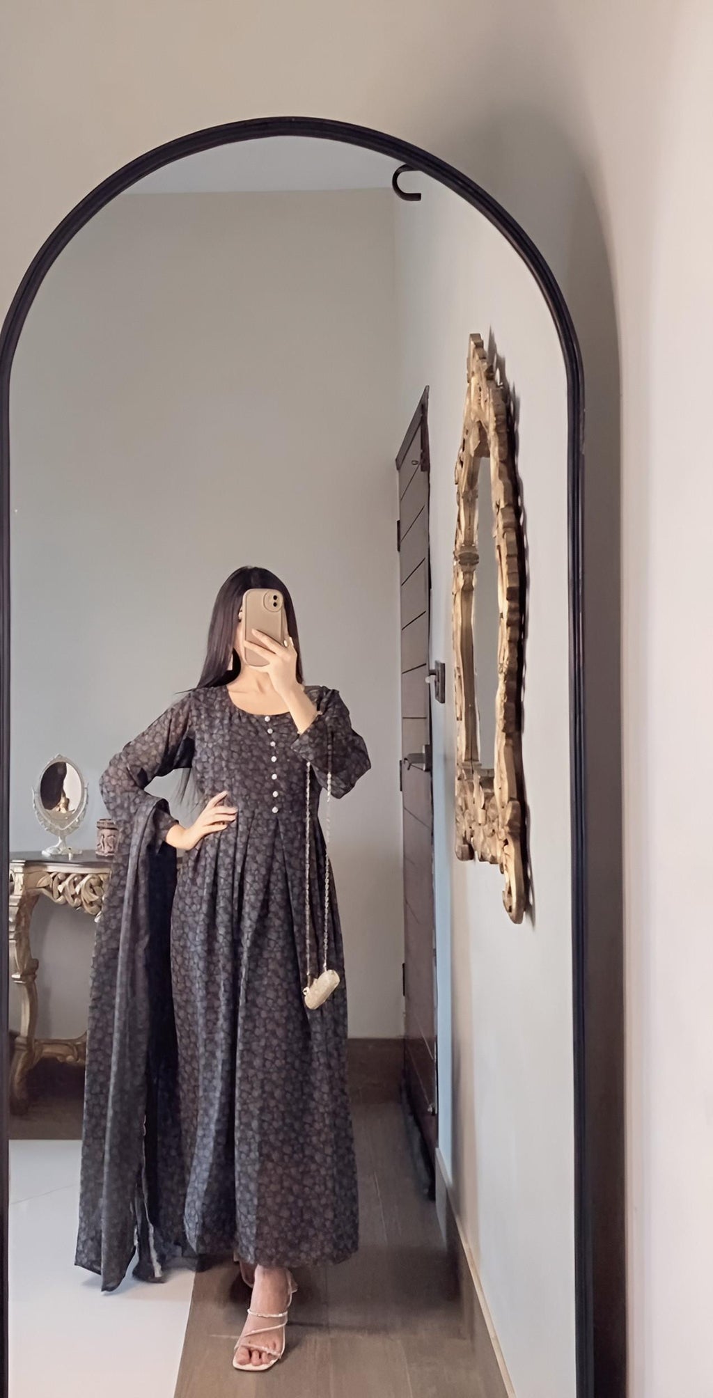 Chiffon Maxi with Same Dupatta