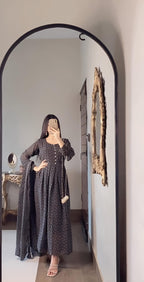 Chiffon Maxi with Same Dupatta