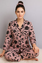 ✨ Printed Pajama Shirt Set with Matching Scrunchies! ✨