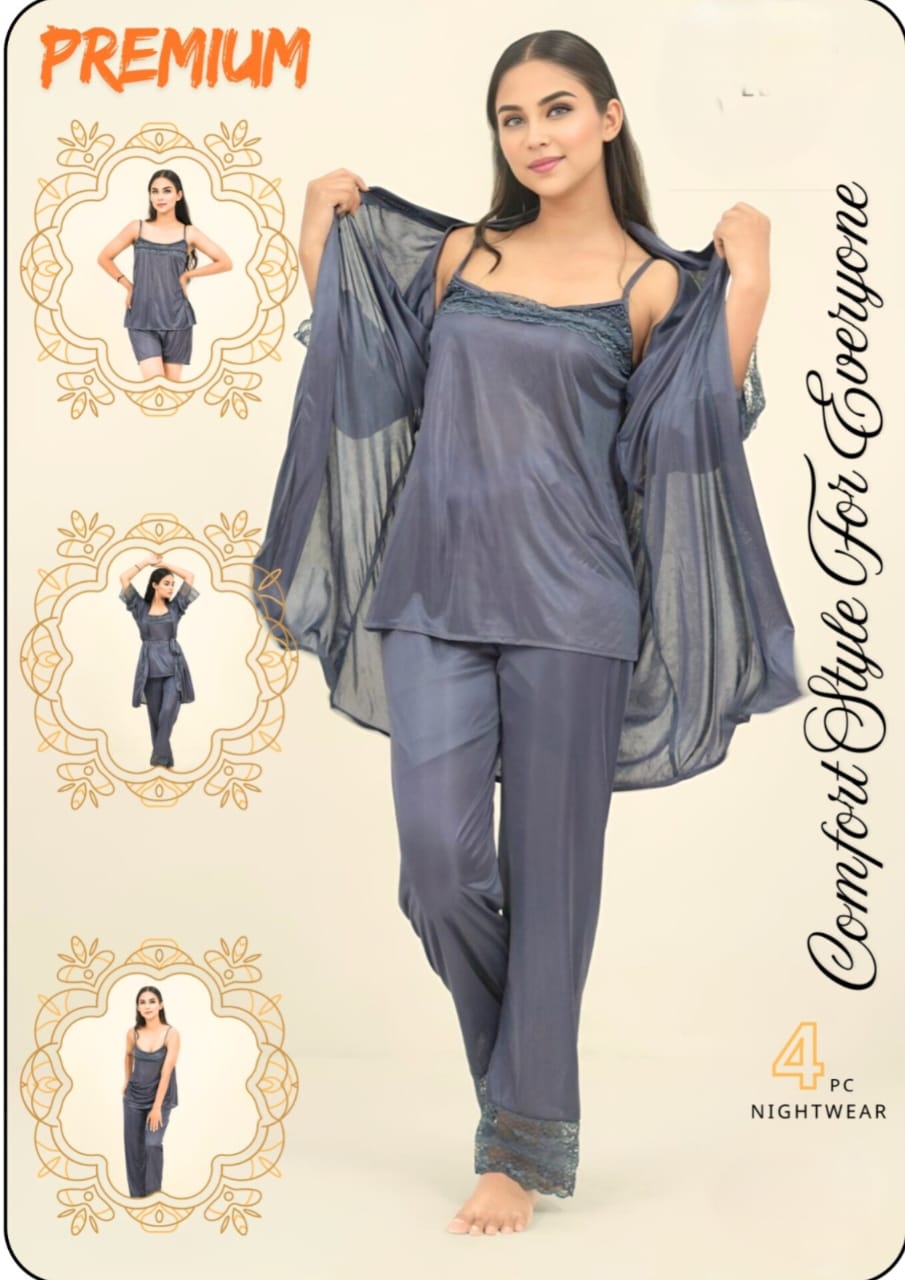 4 Piece Night Suit