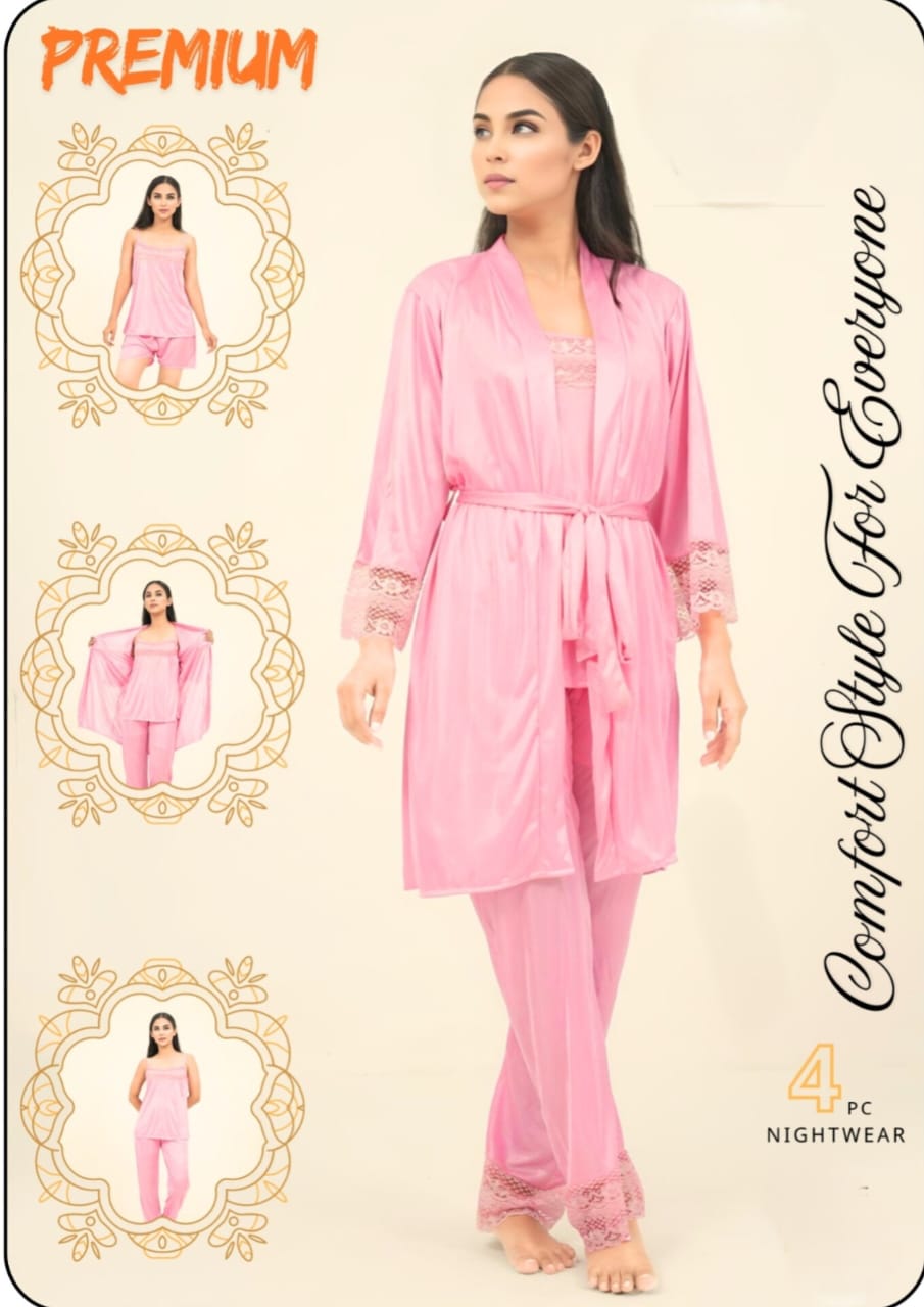 4 Piece Night Suit