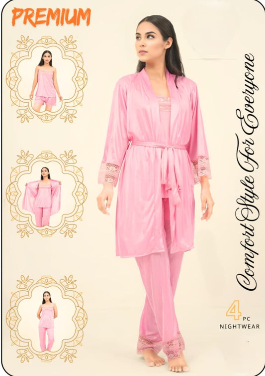 4 Piece Night Suit
