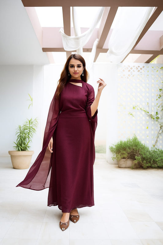 Cut Neck Maxi