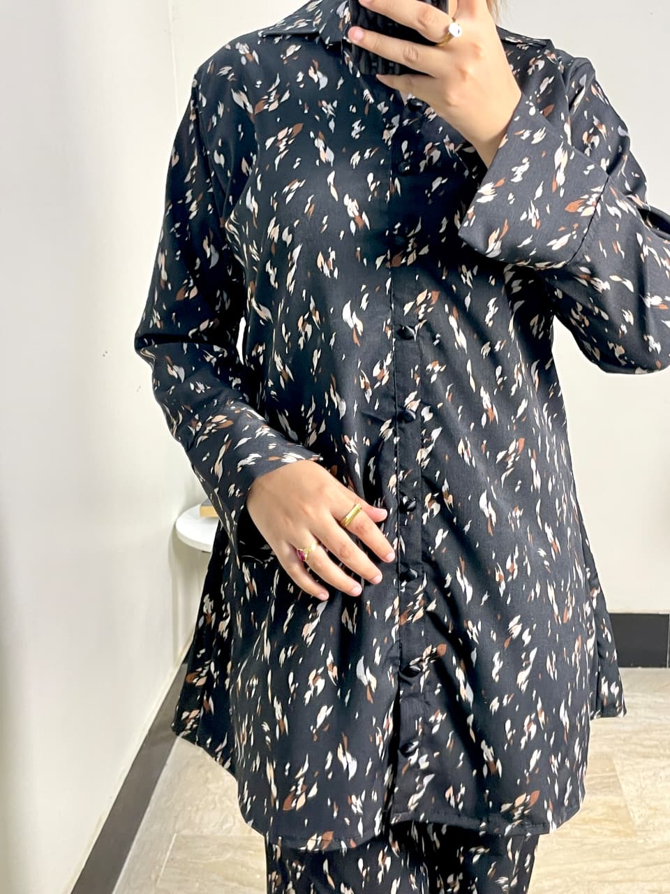 Black Leoprad Co-ord Set