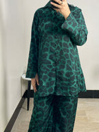 Green Leopard Co-ord Set