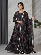 Chiffon Maxi with Same Dupatta