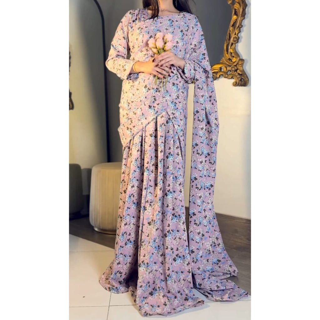 Elegant 2 in 1 Frock Saree