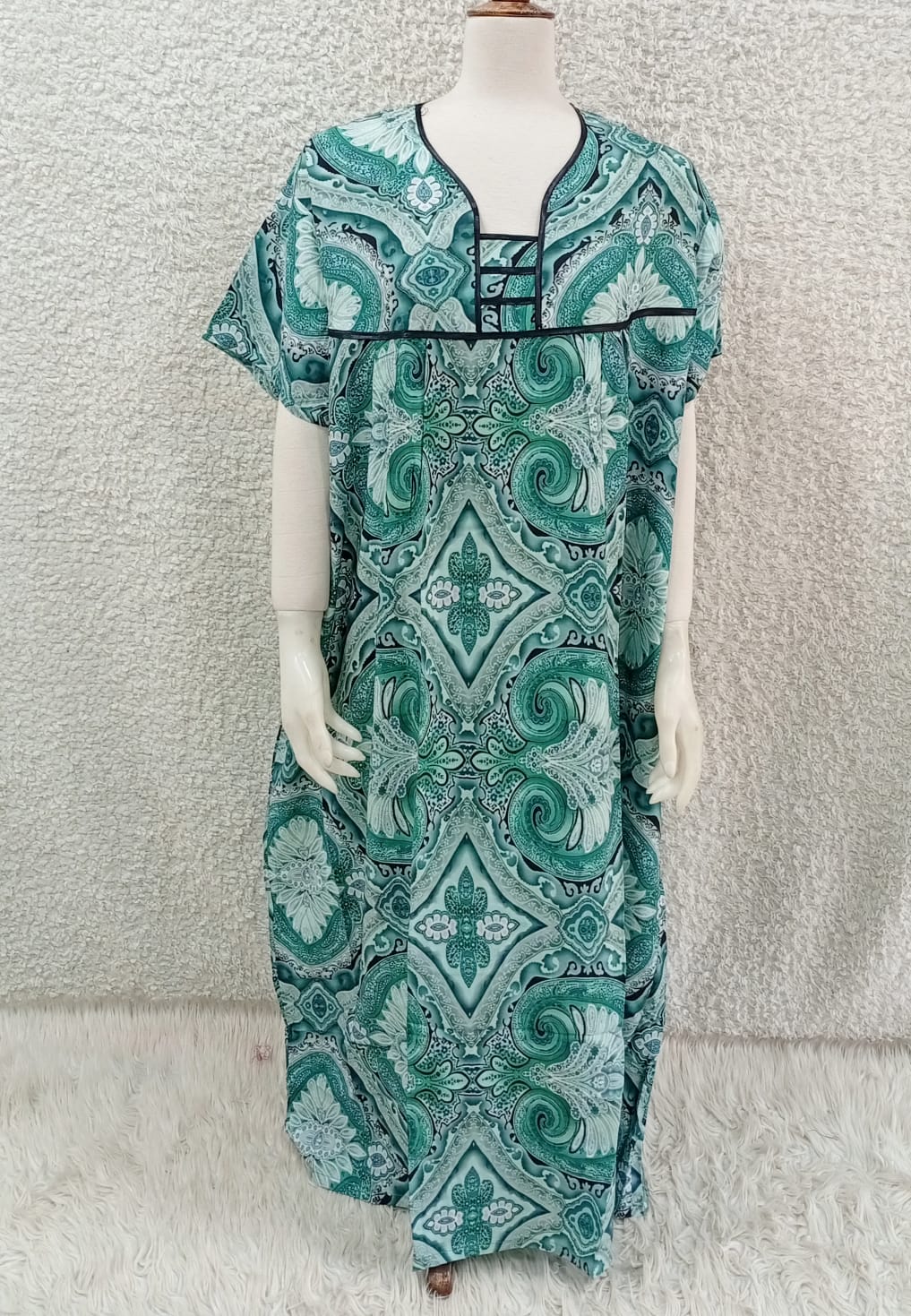Printed Lilan Long Nighty