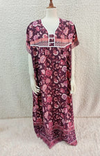 Printed Lilan Long Nighty