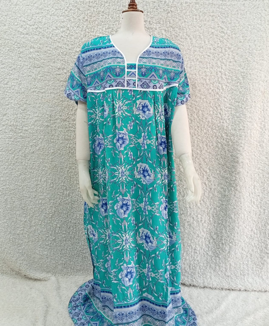 Printed Lilan Long Nighty